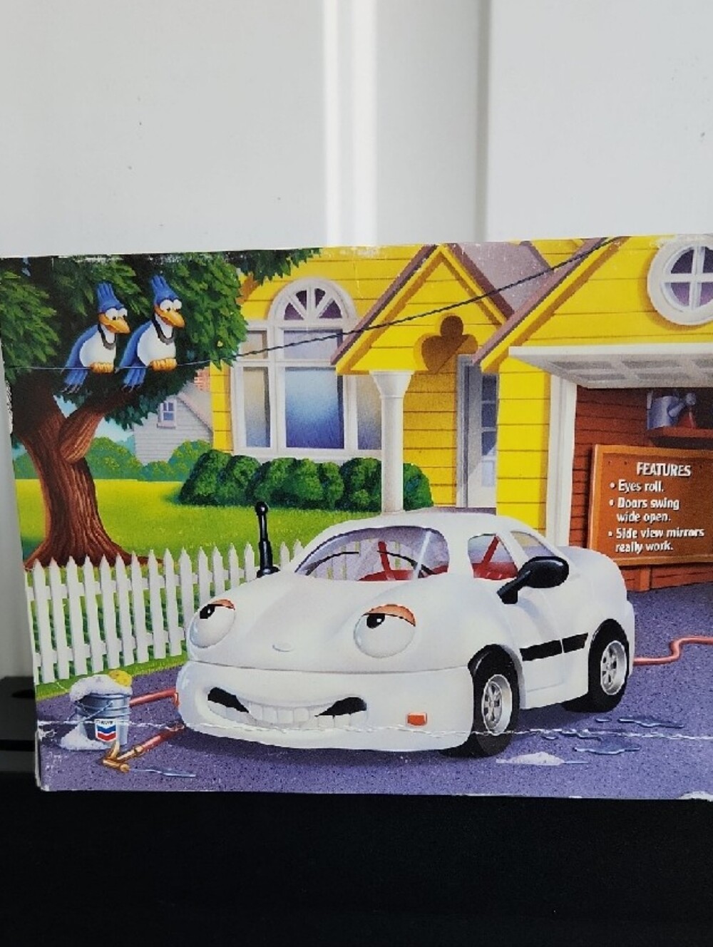 Sam Sedan White Toy Car – 2000 Chevron Cars Collectible Sealed New In Box - Picture 6 of 10